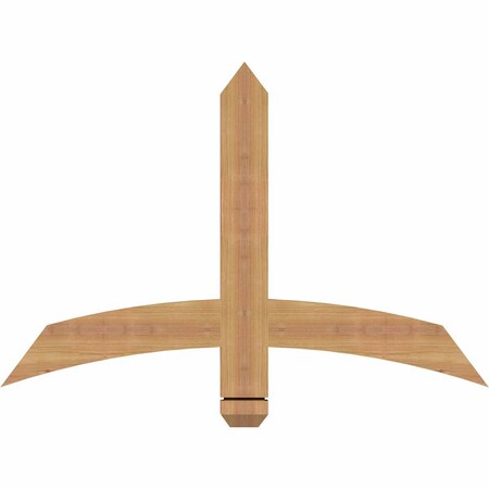 Ekena Millwork Bellingham Timber Gable Bracket, Western Red Cedar, 36"W x 24"H x 1 1/2"D x 3 1/2"F, 16/12 Pitch GBW036X24X0204BEL00SWR